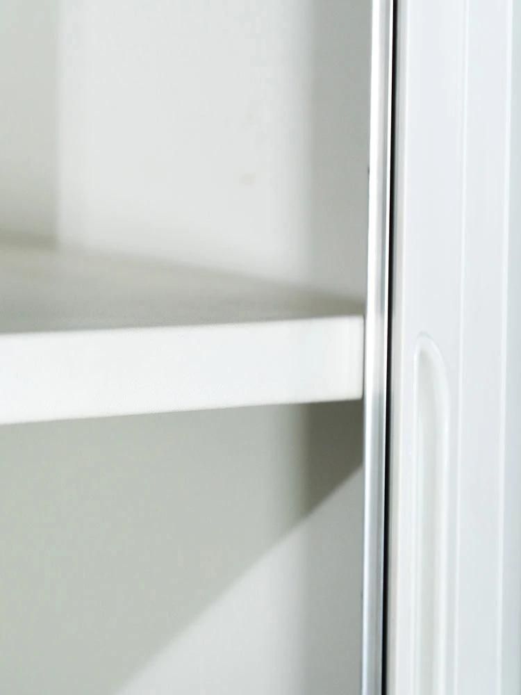 Tall Office Cupboard Knock-Down Roller Shutter Door Cabinet with Shelves