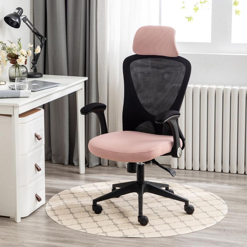 Huashi Adjustable Office Chair Comfortable Mesh Chair with Wheels