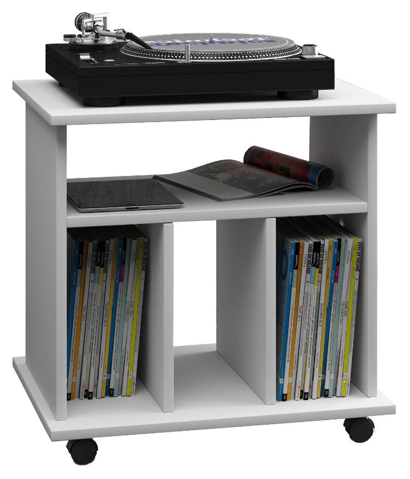 Rotating Mobile Shelving Unit Wood Bookshelf