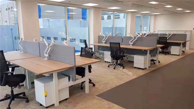 Three Sections Four Memory Keypad Electric Height Adjustable Desk Frame