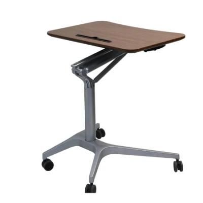 Height Adjustable Sit to Stand Mobile Computer Desk Laptop Table