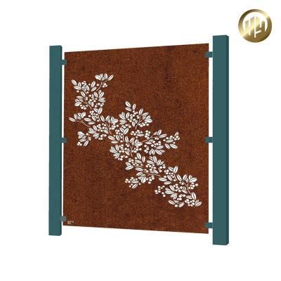 Garden Corten Steel Single Decorative Metal Screen Panel