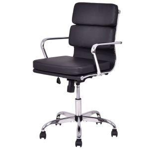Home Office Furniture MID Back PU Leather Executive Swivel Office Chair (LSA-027)