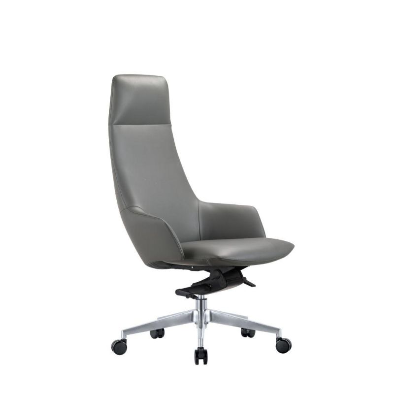 Ergonomic Adjustable Manager Boss Leather Tilting Swivel Home Office Executive Office Chair