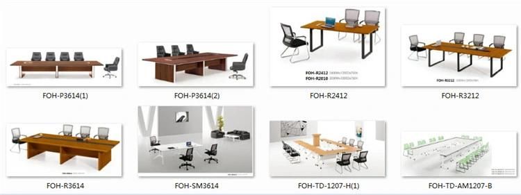 Small Size Modern Meeting Table in White (FOH-2412B)