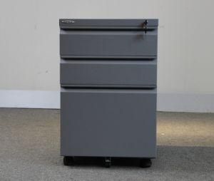 Hot Selling Steel Office White 3 Drawers Movable Cabinet