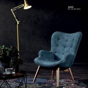 Modern Style Wood Leg Fabric Leisure Lounge Chair Single Seater (A039)