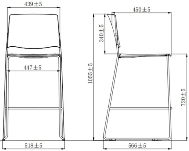 ABS Computer Training Swivel Conference Staff Office Mesh Furniture