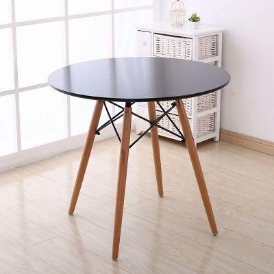 Modern Home Outdoor Furniture Cheap Wood Restaurant Living Room Round Dining Table