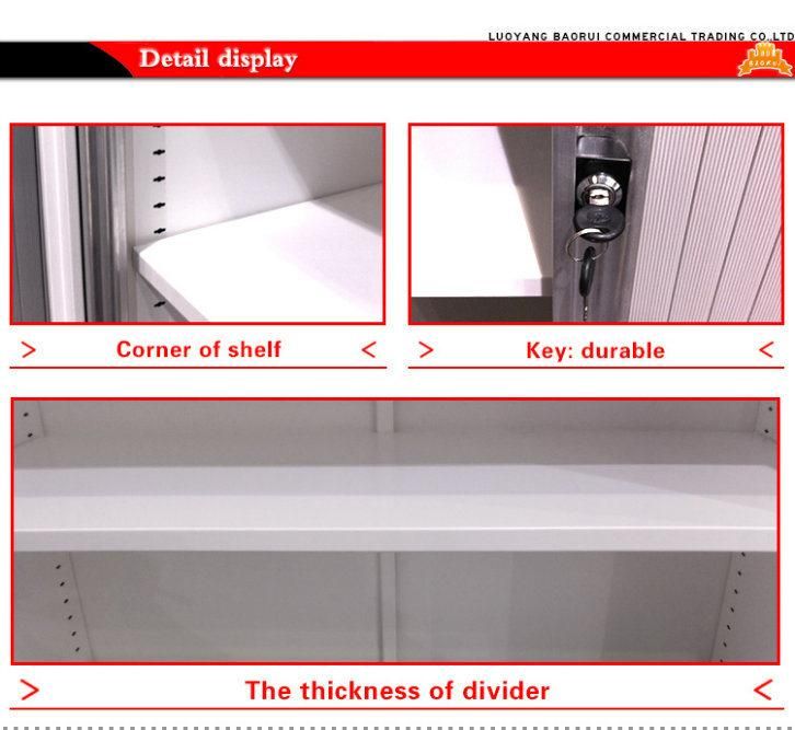 Plastic Roll up Shutter Door Storage Cupboard Metal Movabletambour Door Filing Cabinet