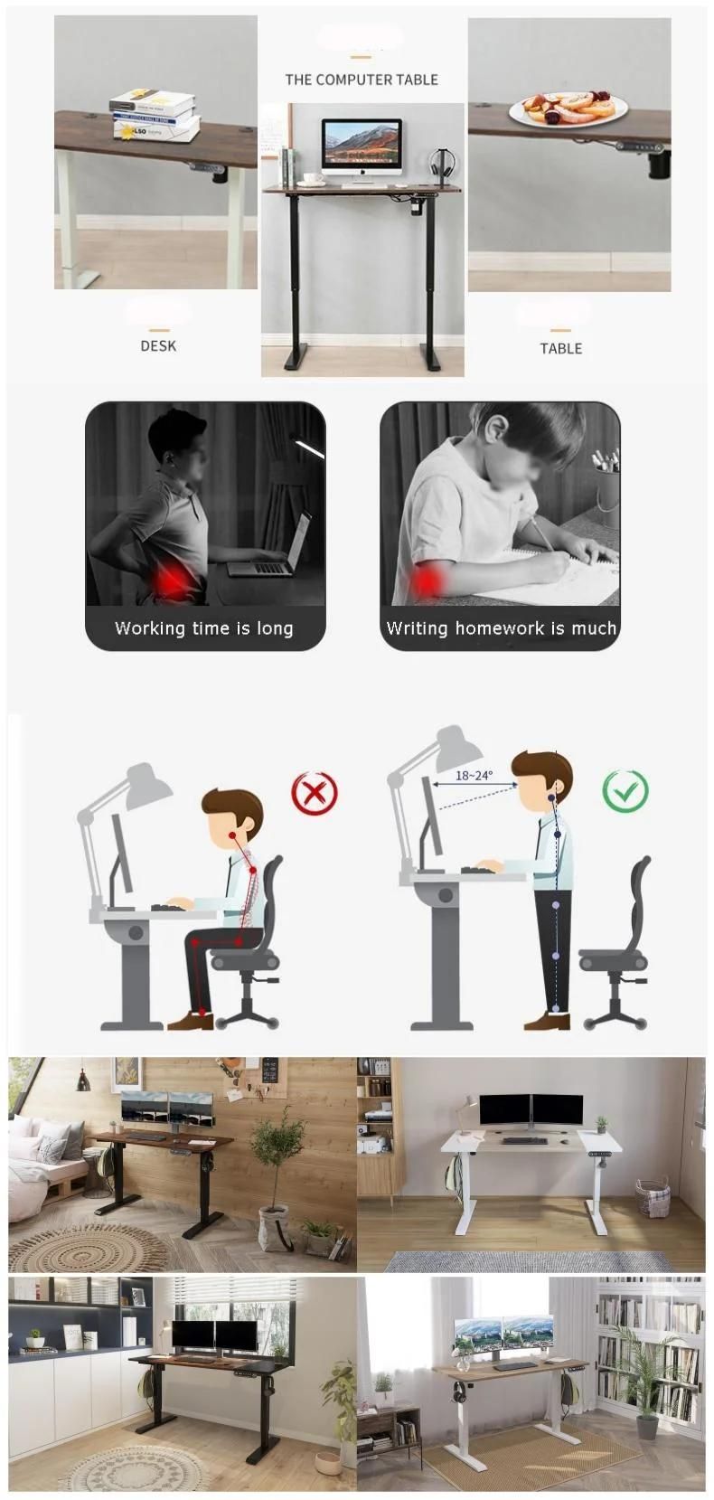High Quality Ergonomic Adjustable Office Table L Shape Standing Desk Gaming Desk