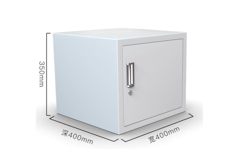 Mobile Metal Withe Small Safe Box Steel Storage