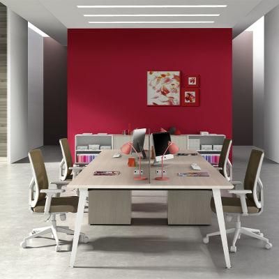 High Quality Foshan Furniture Contemporary 4 Seat Office Workstations Modular