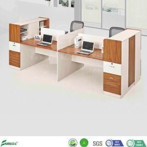 New Colorful Combination Cabinet Open 4 Person Seats Straight Office Workstation (AP16201-4B)
