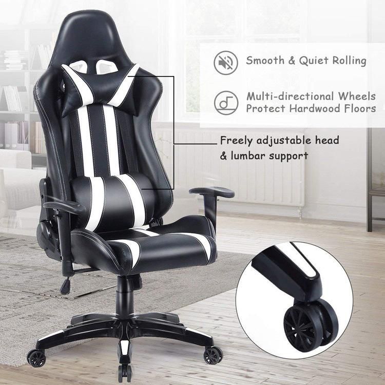 (SIMONA) Gaming Chair Racing Office Chair High Back Computer Desk Chair PU Leather Chair