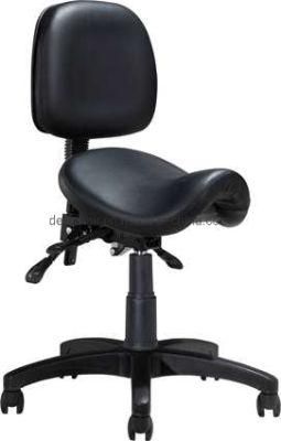 Round Shape Backrest with Tube Functional Mechanism Back Seat Adjustment Saddle Indulstrial Computer Chair