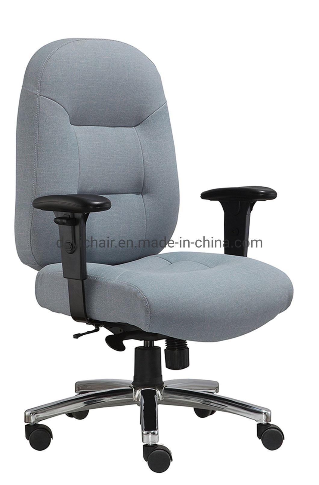 Functional Aluminium Machanism Chrome Base with Heavy Bearing Caster Adjustable PU Arms with Slider Heavy Duty Big Office Chair