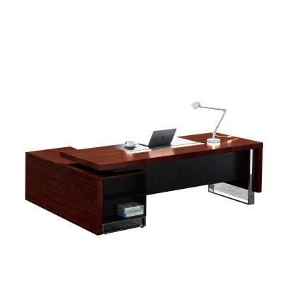 Furniture Factory Simple Modern Steel Wood President Office Director Desk Table