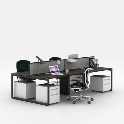 Open MDF Modular 2 Person Office Workstation for 2 Person Workstation Office Furniture Workstation Modern