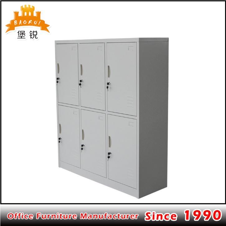 Fas-028 China Baorui Steel Lockers / 6 Door Clothing Steel Locker