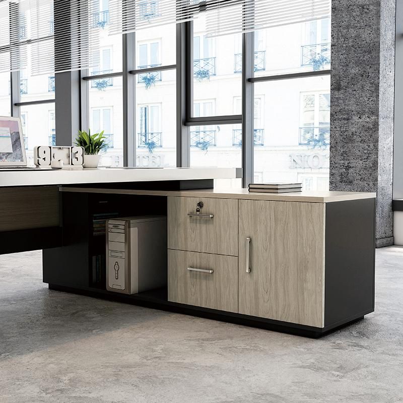 Modern Office Furniture Aluminum Leg Chairman Executive Table Wholesale