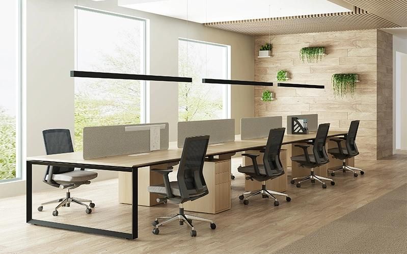 Factory Wholesale Modular 8 Person Office Cubicle Partition Custom Modern Office Workstation