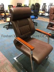 Office Fixed Meeting Conference Chair with Leather