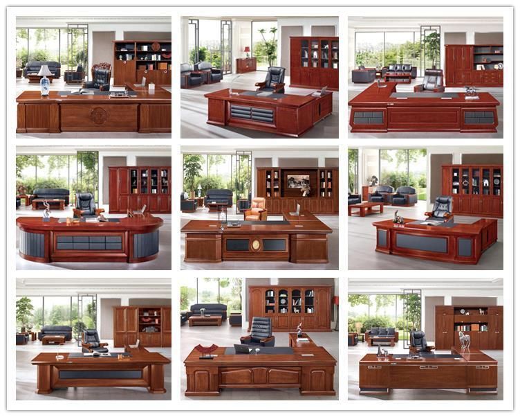 Executive Classic Veneer Wooden Manager Office Desk (FOHA-9B281)