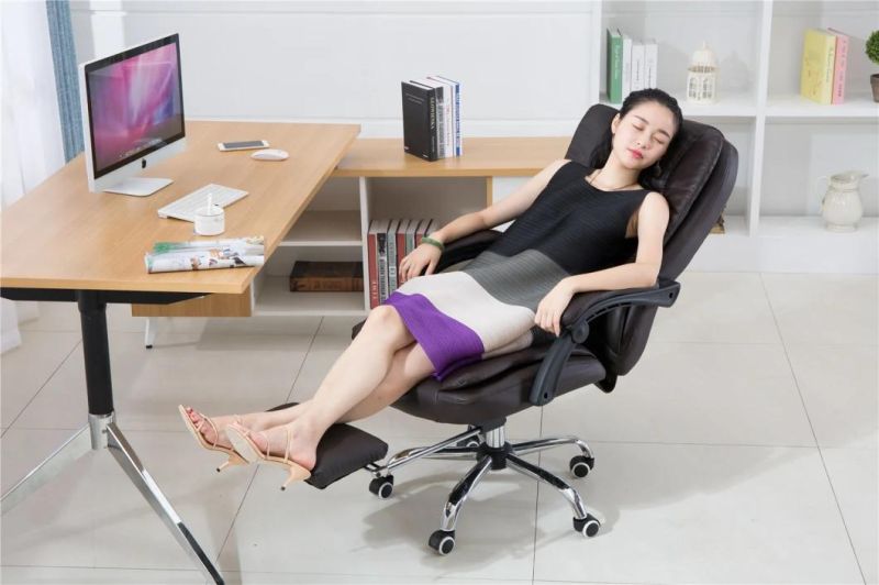 Luxury New Hot Selling High Back Pink PU Leather Ergonomic Boss Manager Computer Executive Ergonomic Office Chair for Lady