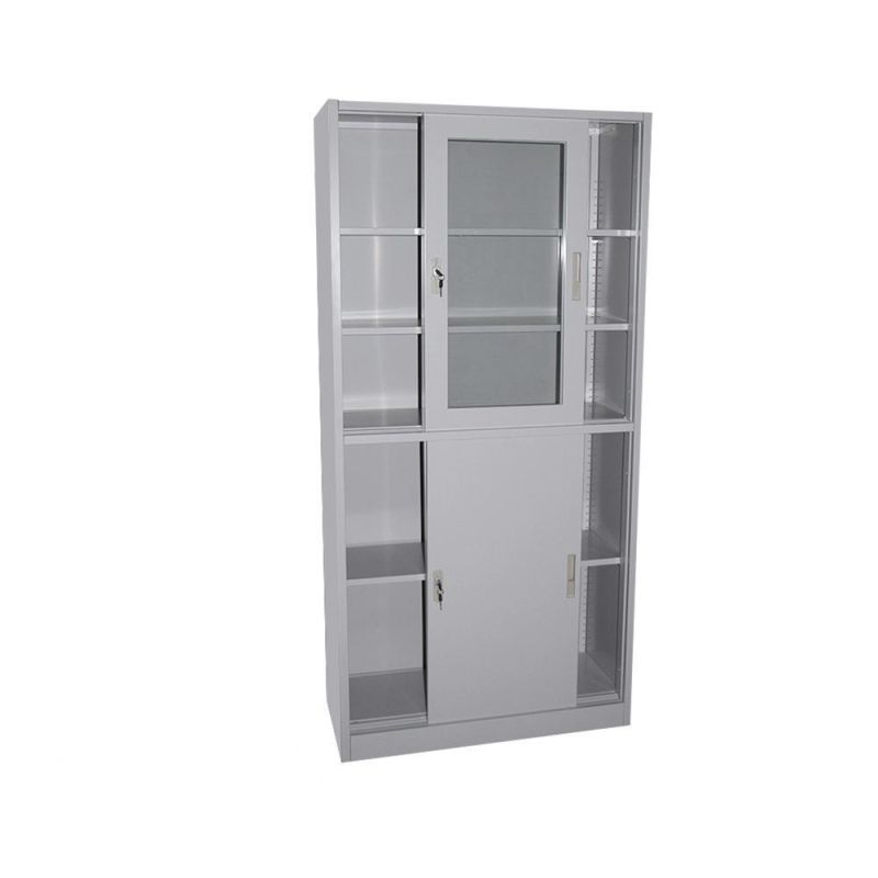 Office &Pharmacy File Storage Cabinet Furniture Glass Steel Cabinet