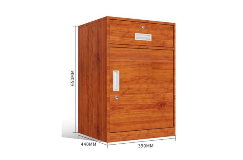 Wode Grain Steel Filing Cabinet Multifunction Cabinet Large Storage