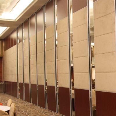 Aluminum Frame Movable Acoustic Factory Banquet Hall Fabric Accordion Partition