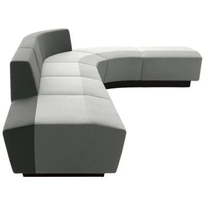 Molding Foam Leisure Sofa Seating/Round Office Bench/Waiting Bench for Public Area with Modular Section