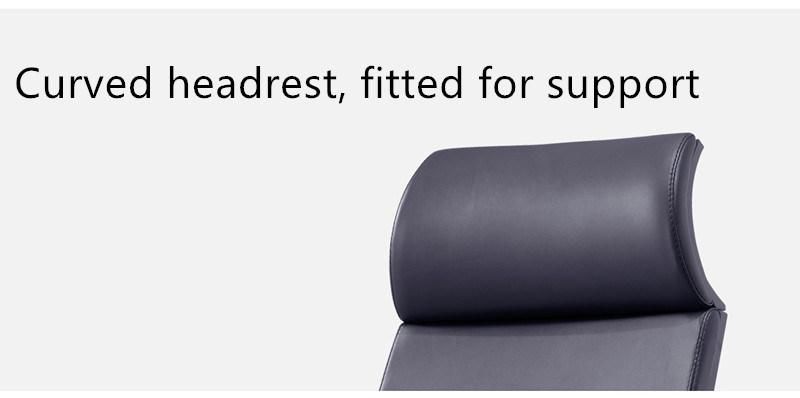 Luxury Genuine Or PU Leather Height Adjustable Comfortable Headrest Armrest Swivel Office Chair