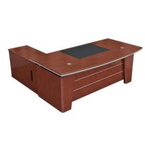 L Shape CEO Boss Executive Wood Desk with Drawers