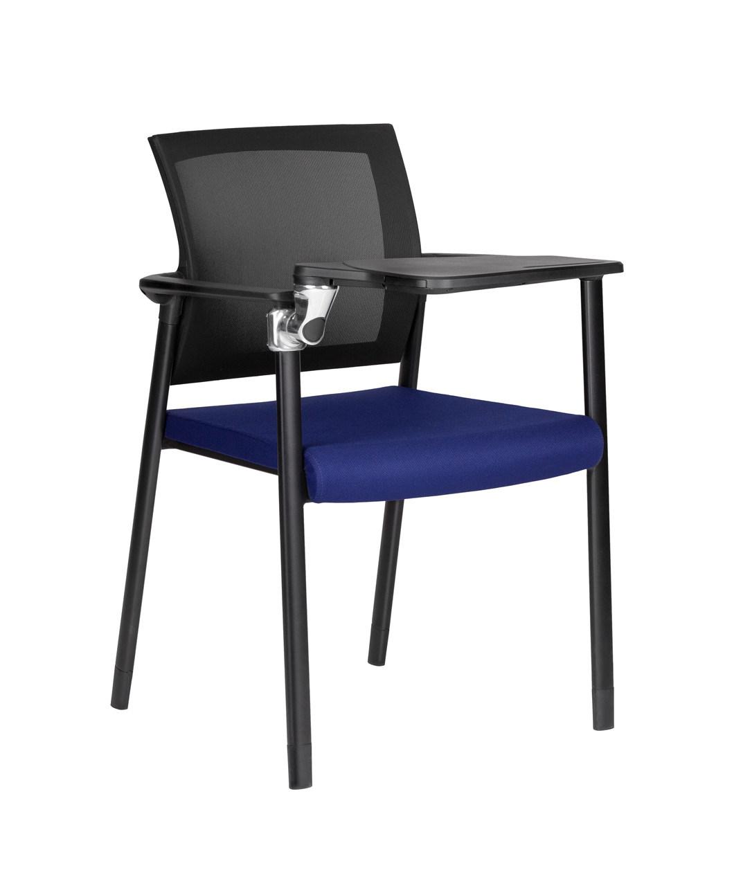 Plastic Flipped Stackable Movable Meeting Dining School Visitor Task Training Office Chair with Armrests