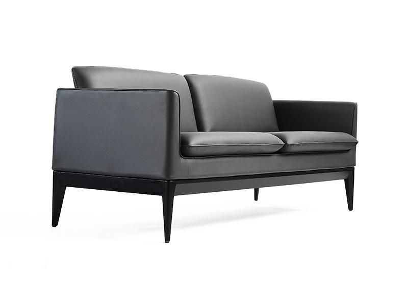 Three Seat Office Sofa PU Leather Reception Office Sofa