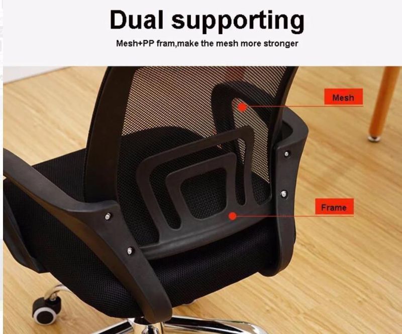 Executive Gaming Office Fabric Computer Designer Staff Meeting Metal Chair