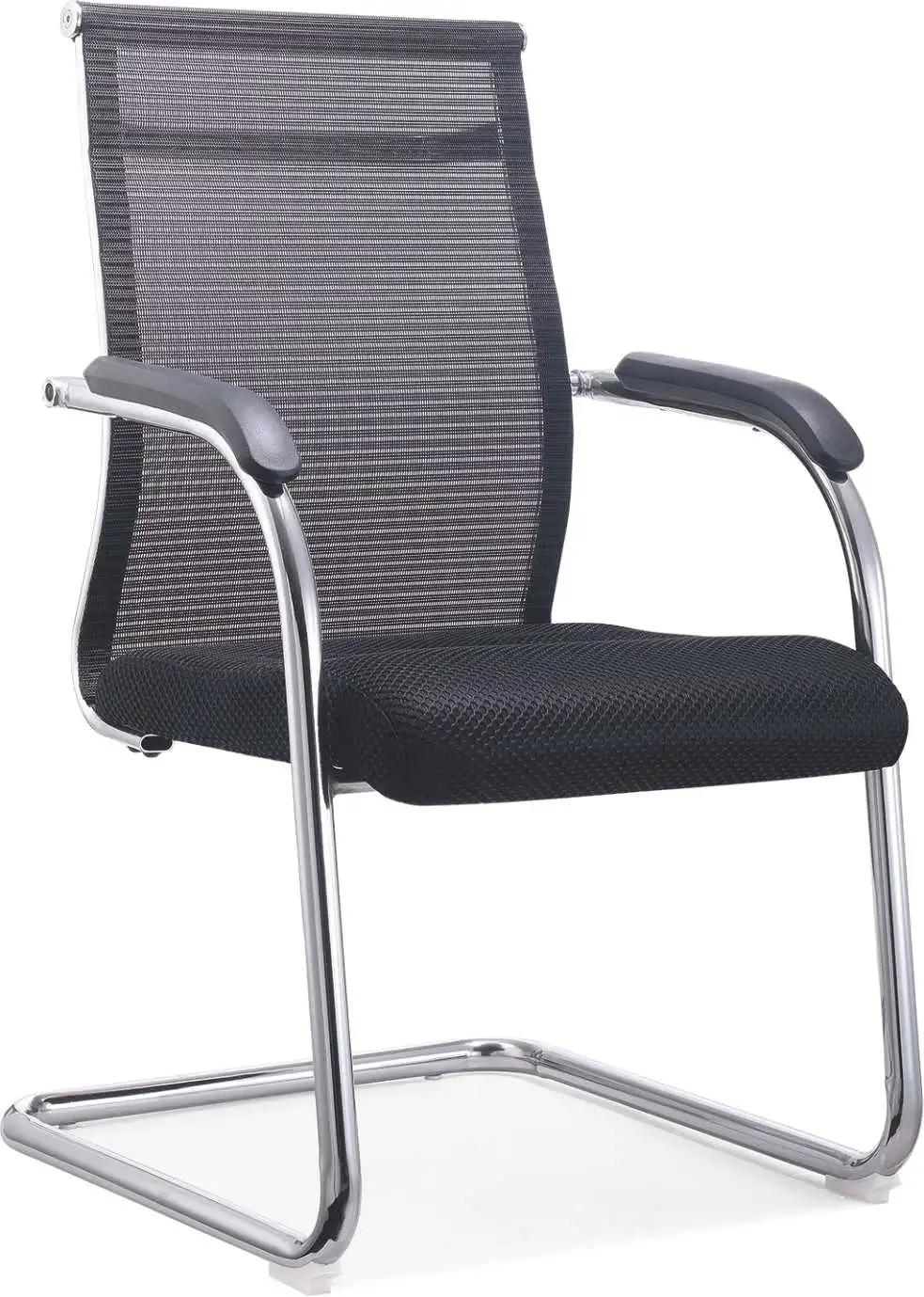 High End Mesh Office Hotel Meeting Chair Fixed Metal Visitor Executive Conference Chair