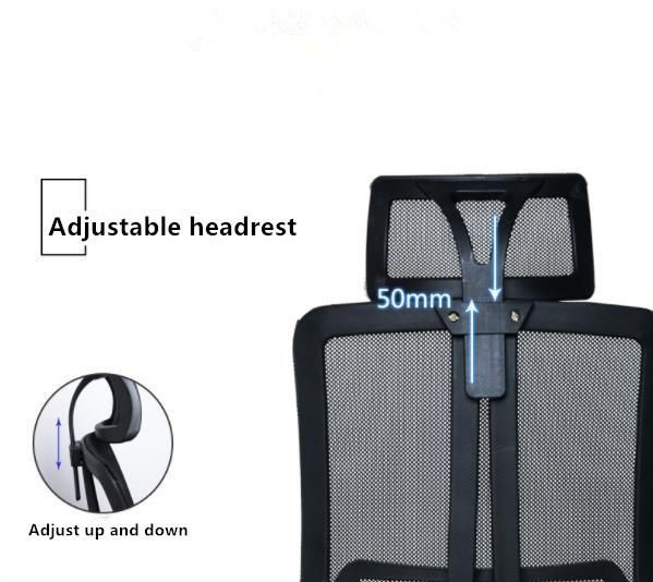 Hot Sale Computer Task Swivel Executive Office Chair with Adjustable Headrest Back Support