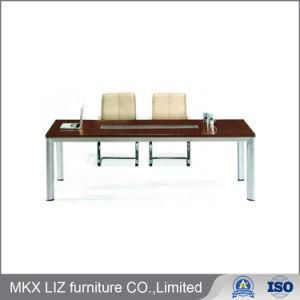 Simple Style Small Office Wood Meeting Conference Table in Metal Legs (OD5537)