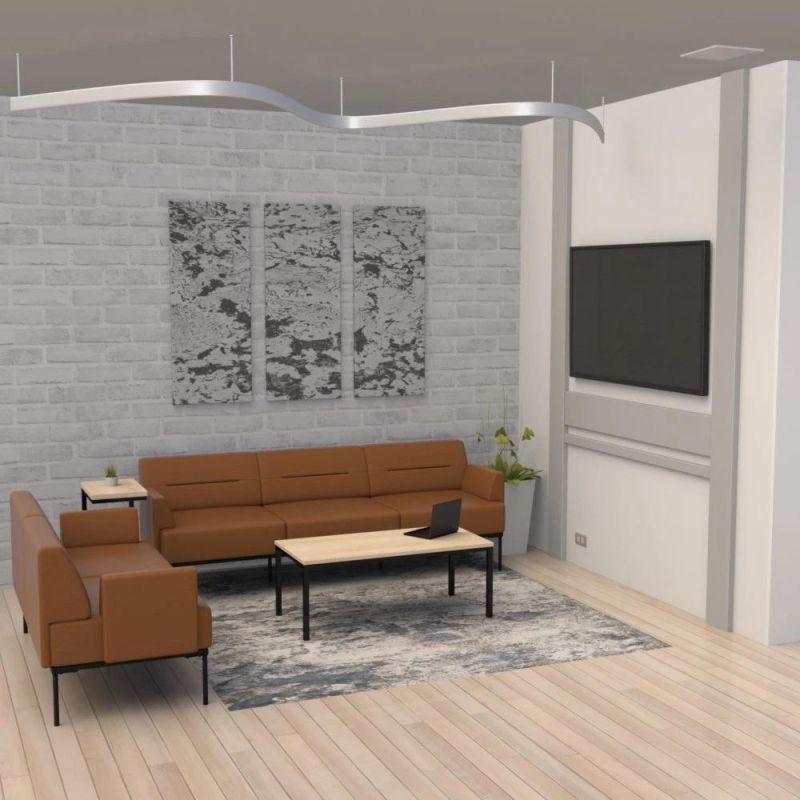 Leather Club Chair Loveseat Sofa Lounge Leisure Linear Seating Living Room Chair