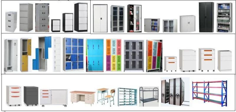 High Quality Cold Rolled Steel 6 Door Storage Clothes Wardrobe Iron Almirah Cabinet Separate Metal Locker