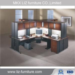 Popular Design 4 Person Executive Office Cubicle with Overhead Storage (2208)