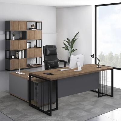 Factory Price Chinese Wooden Executive L Shaped Office Computer Desk