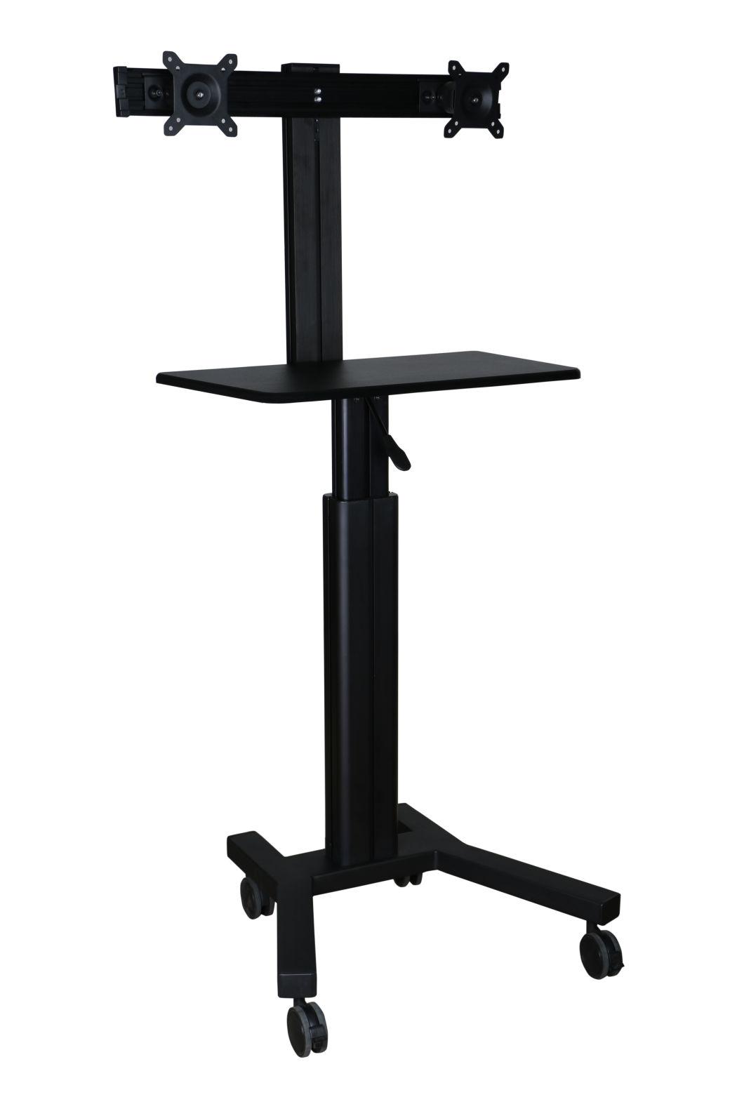 Mobile Computer Workstation Gas Lift 10-24" (GAS 1602A)