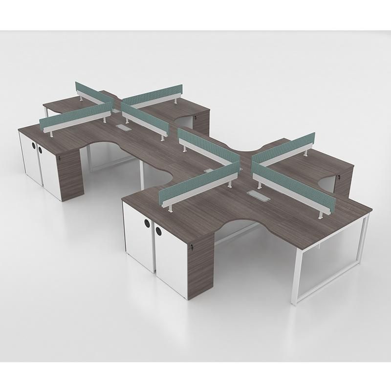 High Quality Modern Office Desk Computer Table Four Seats Office Workstations