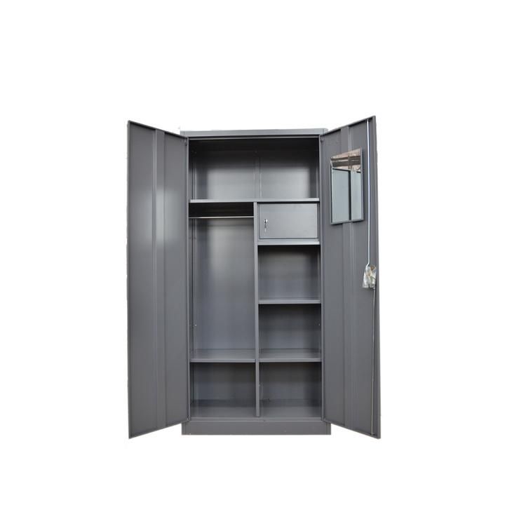 Different Colour Double Door Metal Locker Steel Almirah Design Almirah