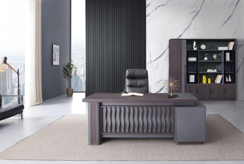 Luxury Big Table 220cm China Office Furniture Side Table L Shape Escritorio De Oficina Table MDF Wooden Office Desk
