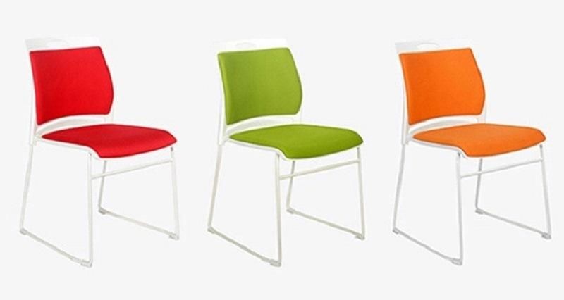 Hot Sale Fabric Commercial Training Room Stackable Conference Office Plastic Chairs